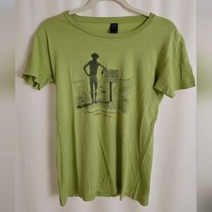 Womens Green Graphic Tee